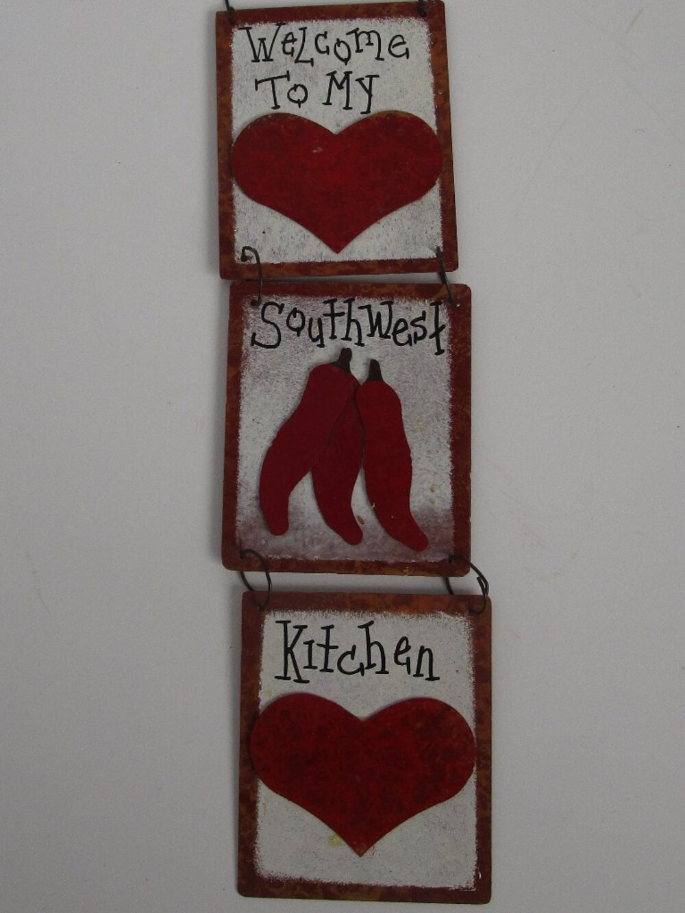metal kitchen decor sign